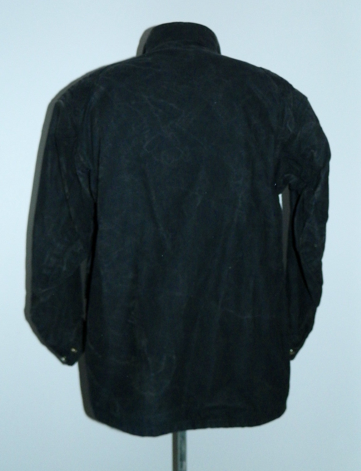 vintage waxed cotton field jacket black canvas EUROWEAR England oiled coat M