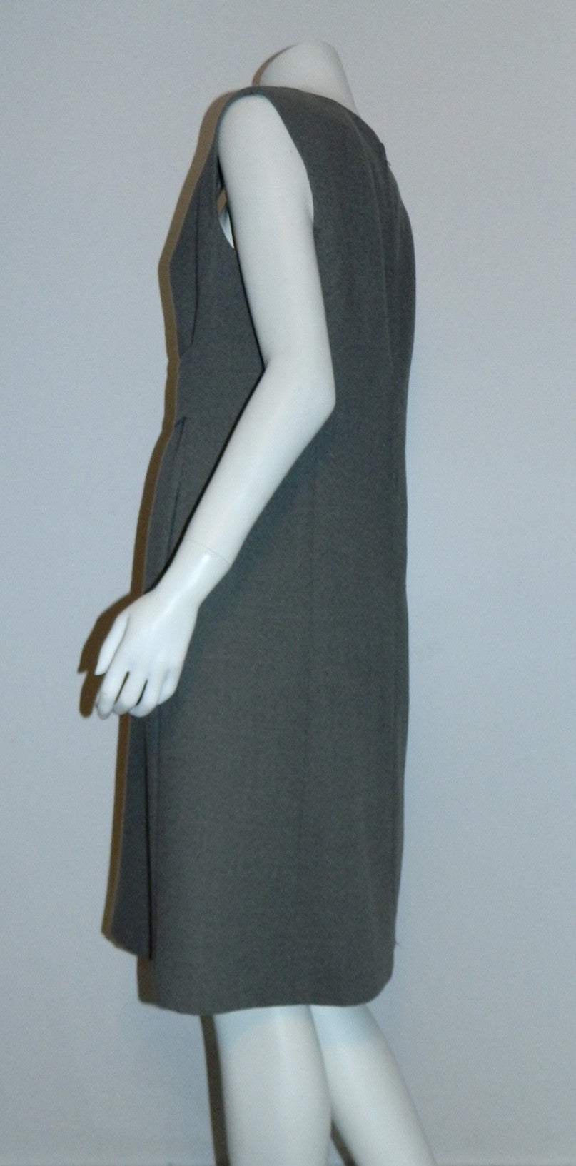 vintage 1960s ORIGINALA dress suit gray wool jumper / pea coat jacket S