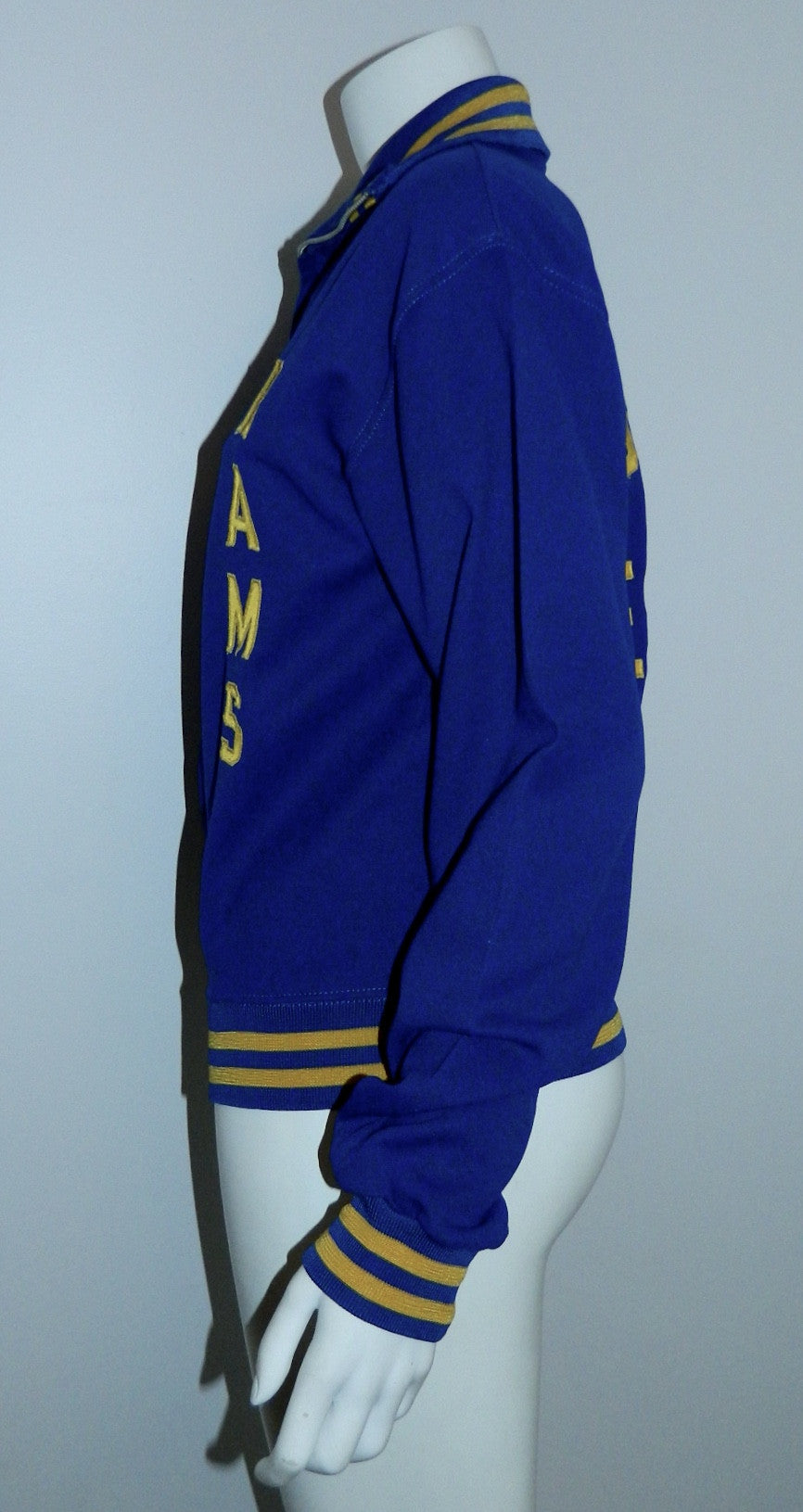 vintage varsity jacket 1970s Robinson Rams Wrestling track warm up jacket Rawlings size 36