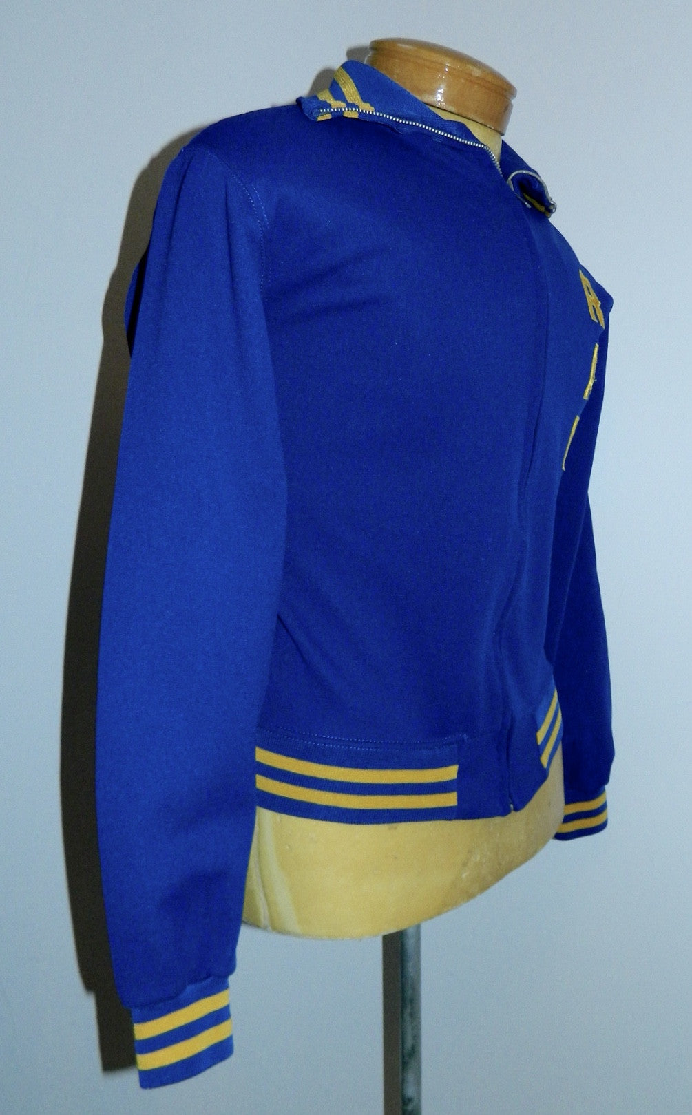 vintage varsity jacket 1970s Robinson Rams Wrestling track warm up jacket Rawlings size 36