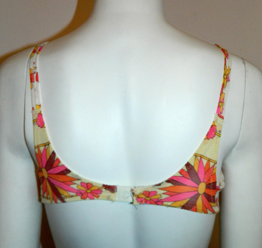 vintage EMILIO PUCCI bra 1960s EPFR brassiere MoD flora 36 B