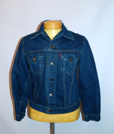 vintage 1980s denim jacket LEVIS jeans Single Stitch 40 – Retro