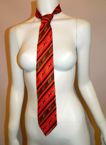 Vintage 70s Emilio Pucci Silk Tie Mod Necktie