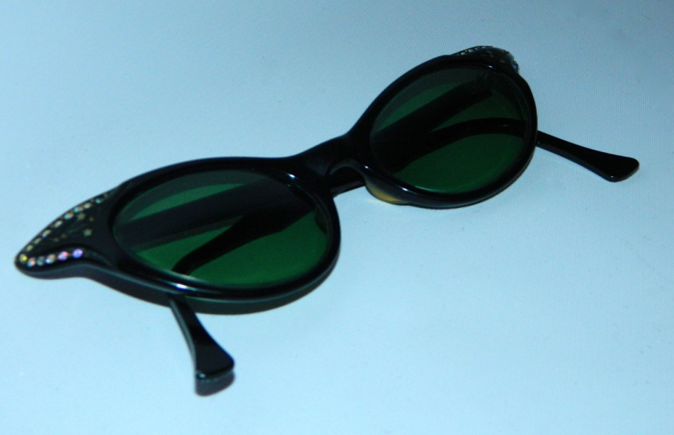 vintage 1950s cat eye glasses Rhinestone sunglasses frames