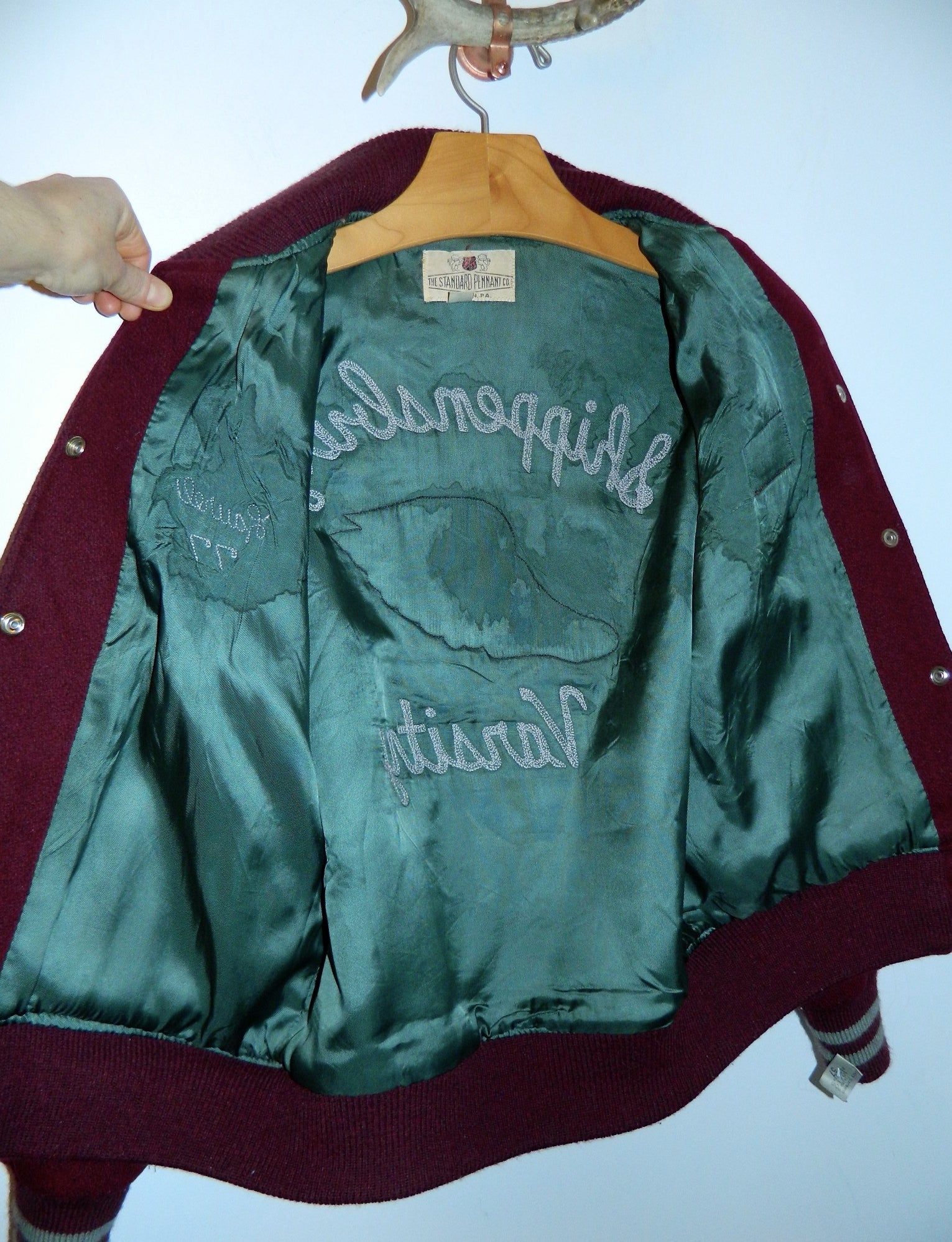 vintage 1970s wool varsity jacket womens track and field Shippensburg, PA