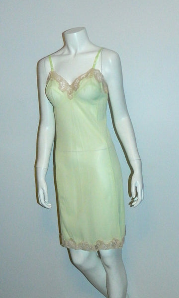 1960s vintage PUCCI slip lime green nightie 32 XS Emilio Pucci FR