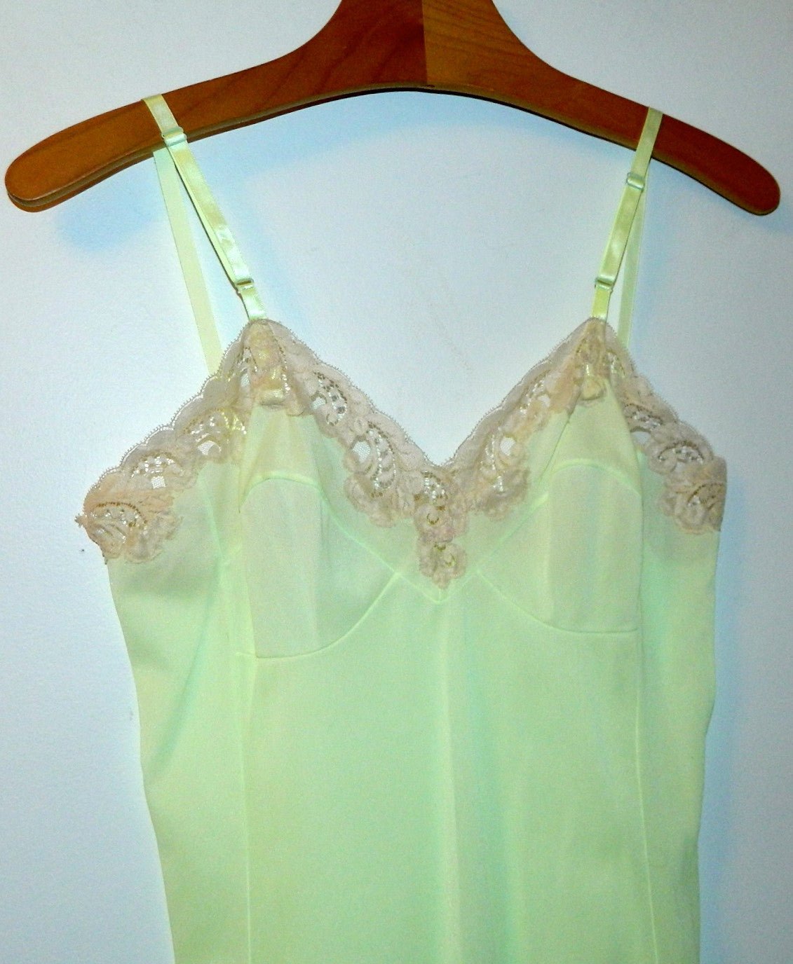 1960s vintage PUCCI slip lime green nightie 32 XS Emilio Pucci FR