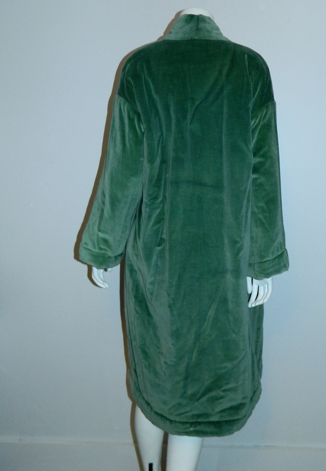 vintage 1970s velvet coat / reversible sleeping bag coat / kimono jacket artist OOAK