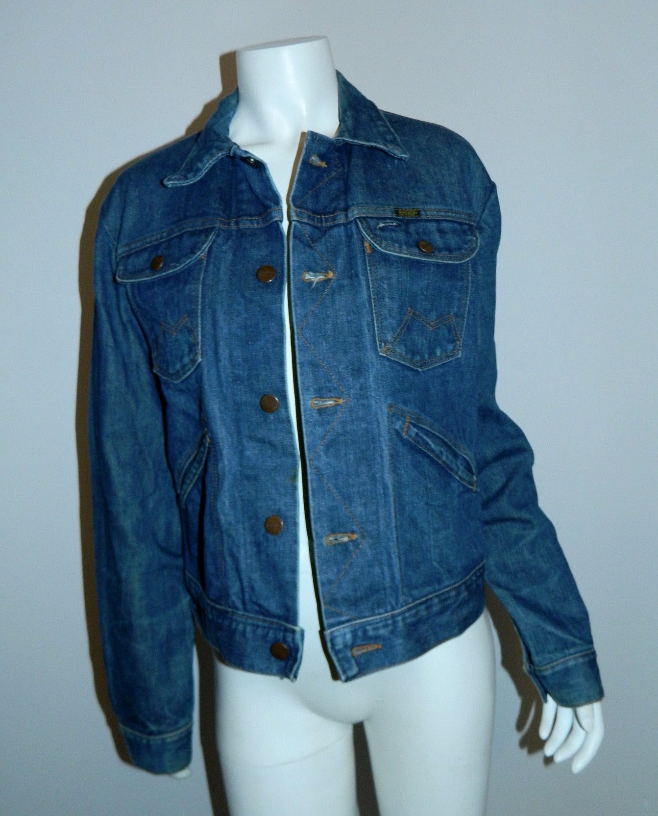 vintage denim MAVERICK Blue Bell jean jacket size 38
