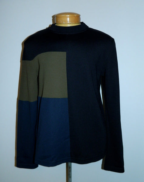 vintage 1980s shirt / DIRK BEKKEMBERGS color block Mens XL / Antwerp Six