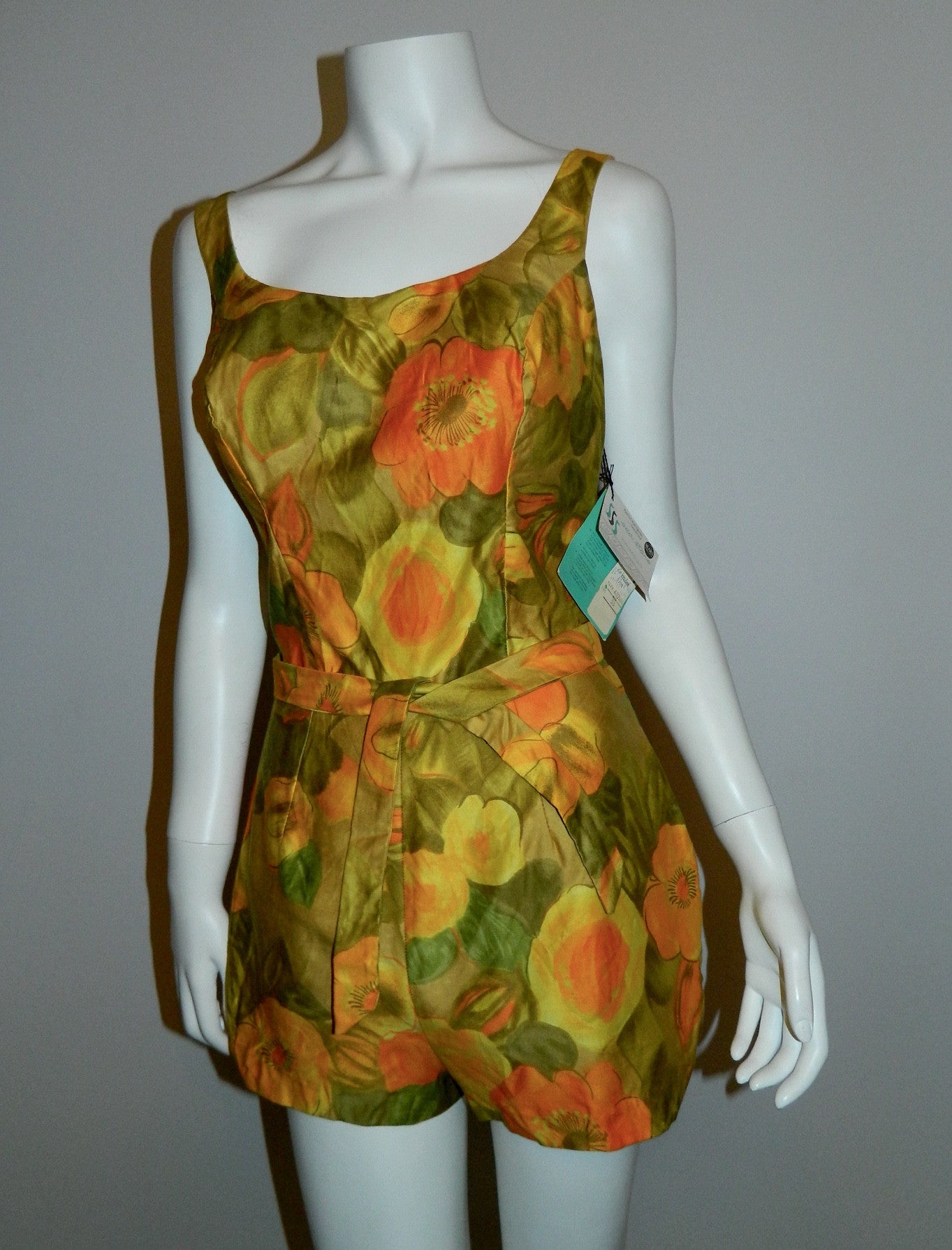 vintage 1960s floral ROMPER swimsuit / Sea Stars Sears bathing suit pl –  Retro Trend Vintage