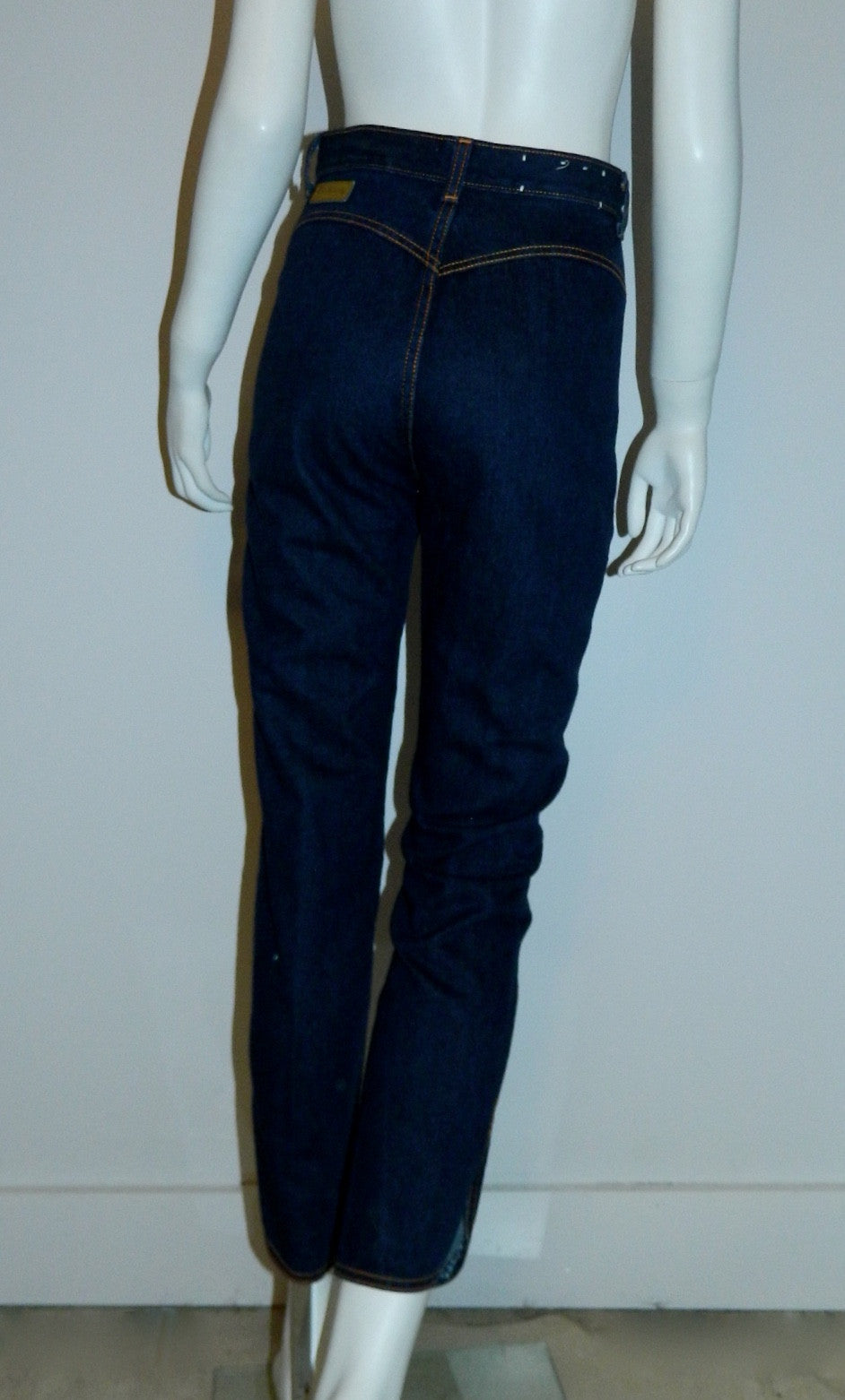 vintage 1980s does 1950s jeans / PS Gitano dark rinse skinny jeans / high waisted XS