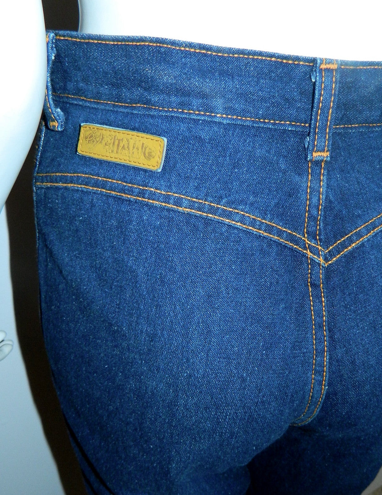 vintage 1980s does 1950s jeans / PS Gitano dark rinse skinny jeans / high waisted XS