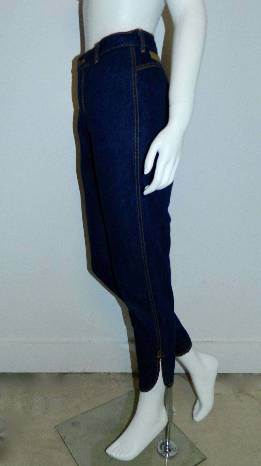 vintage 1980s does 1950s jeans / PS Gitano dark rinse skinny jeans / high waisted XS