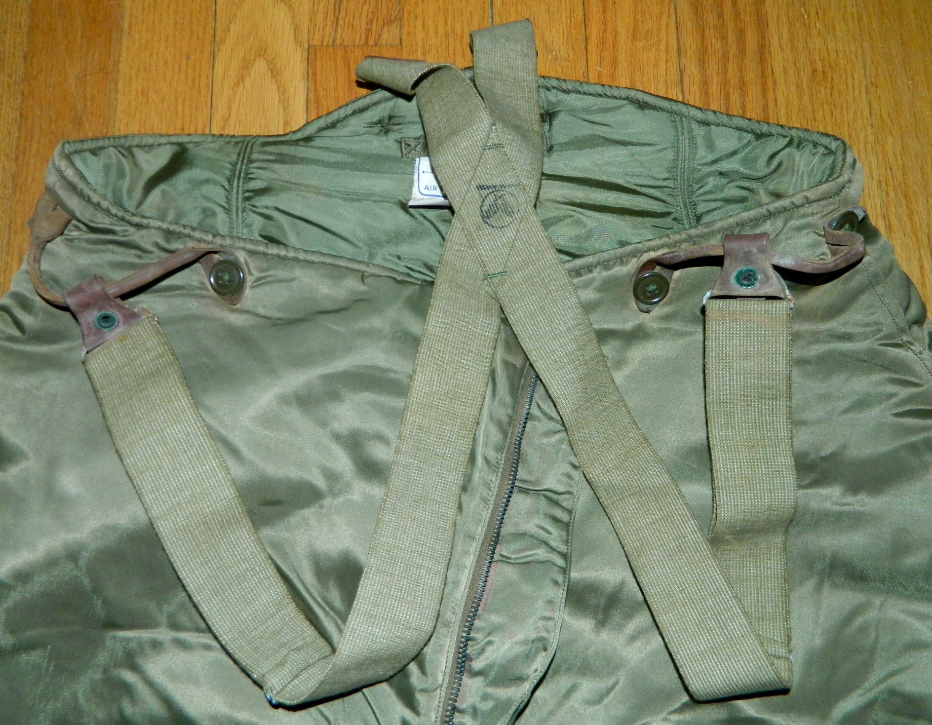 vintage 1940s Air Force arctic test pants / cold weather Ladd Field AFB US Military WWII USAAF