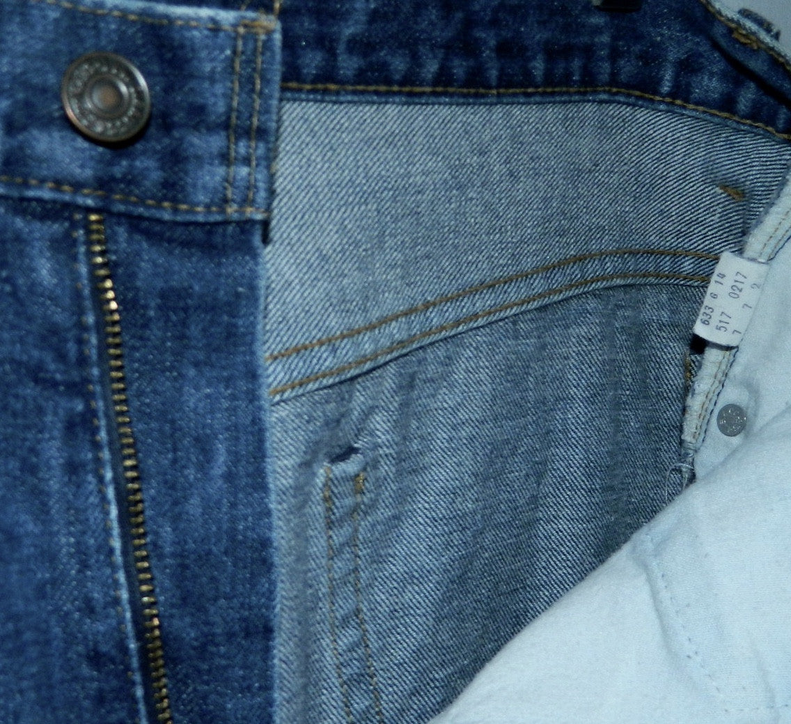 vintage 1980s jeans LEVI'S 517 boot cut dark denim 36 x 31
