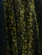 vintage 1950s metallic brocade evening gown / VOGUE Special Design pattern S 4270 / halter dress XS