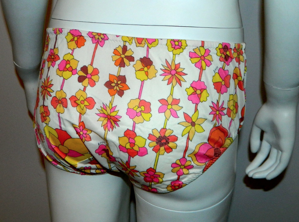 vintage EMILIO PUCCI panties 1960s EPFR underwear MOD flora 6