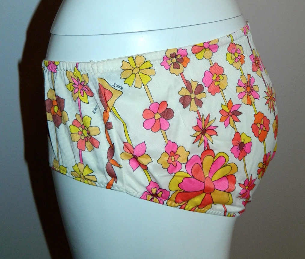 vintage EMILIO PUCCI panties 1960s EPFR underwear MOD flora 6