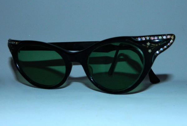 vintage 1950s cat eye glasses Rhinestone sunglasses frames