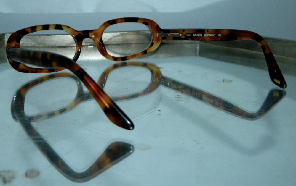 vintage 1990s glasses frames GUCCI Tom Ford tortoise eyeglasses Fendi case