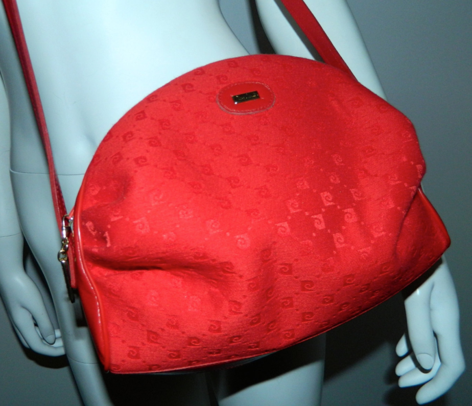 Pierre Cardin Red Leather Medium Vintage Classic Square Shoulder Bag for  womens: Handbags: Amazon.com